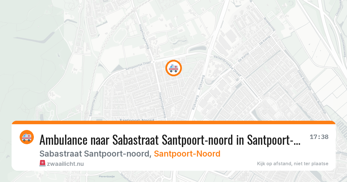 Ambulance naar Sabastraat Santpoort-noord in Santpoort-Noord — 13 jul 2026