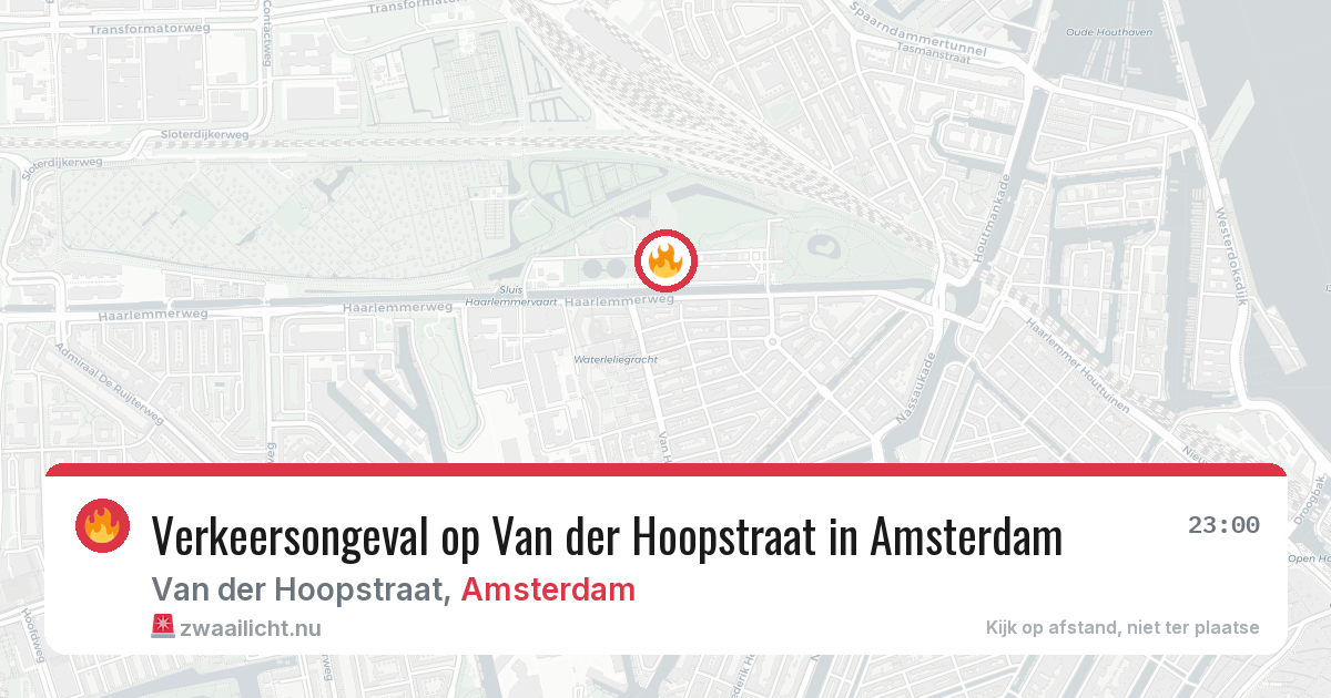 Verkeersongeval op Van der Hoopstraat in Amsterdam — 16 mei 2026