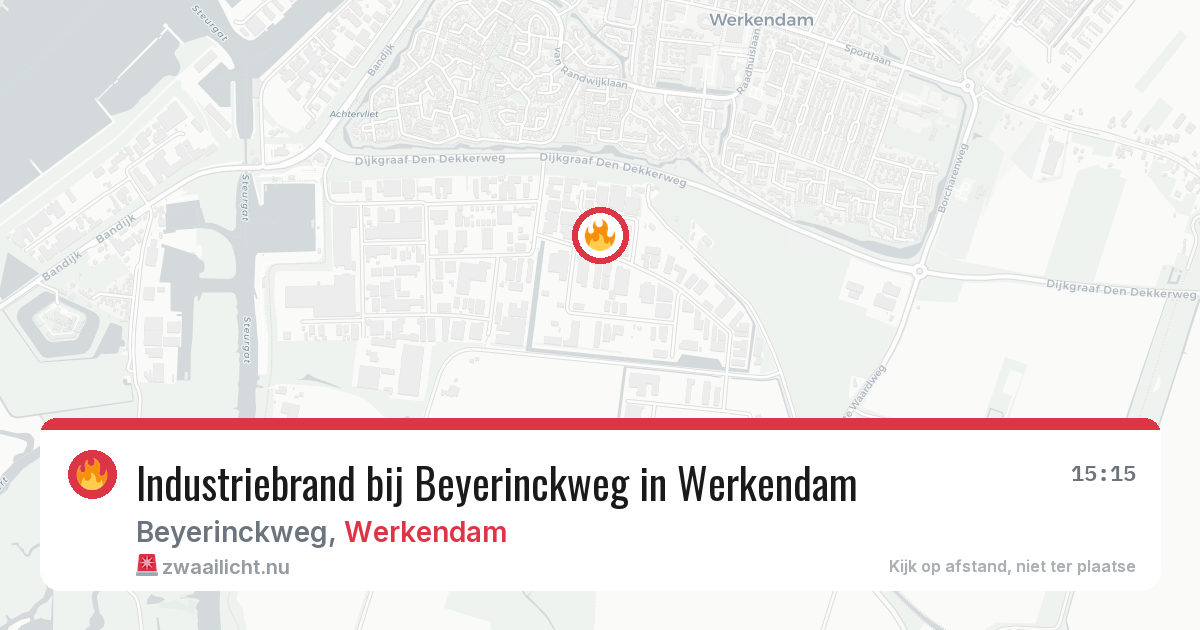 Industriebrand bij Beyerinckweg in Werkendam — 10 jul 2026