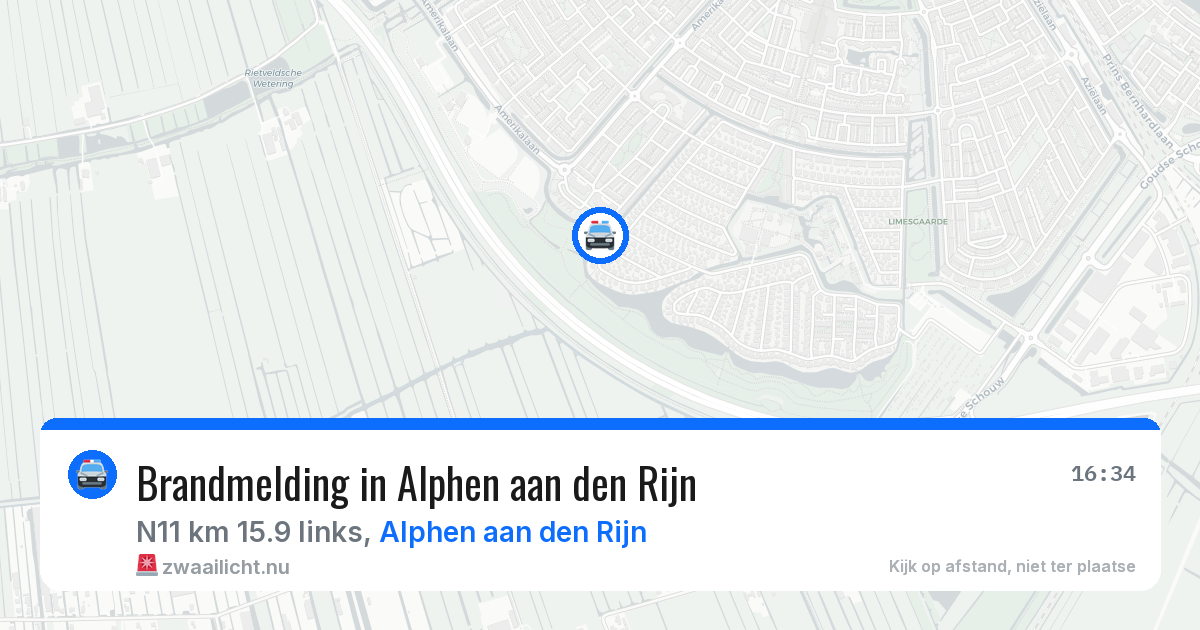 Brandmelding in Alphen aan den Rijn — 22 mei 2026