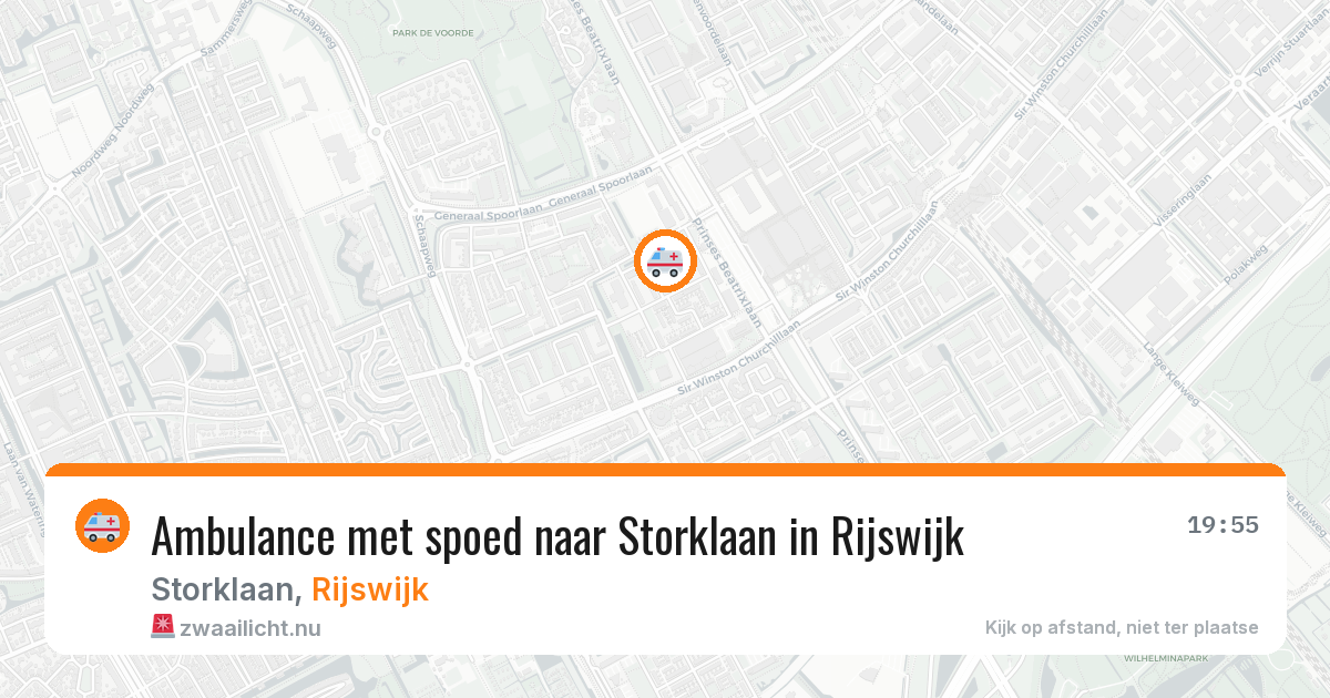 Ambulance met spoed naar Storklaan in Rijswijk — 12 apr 2026