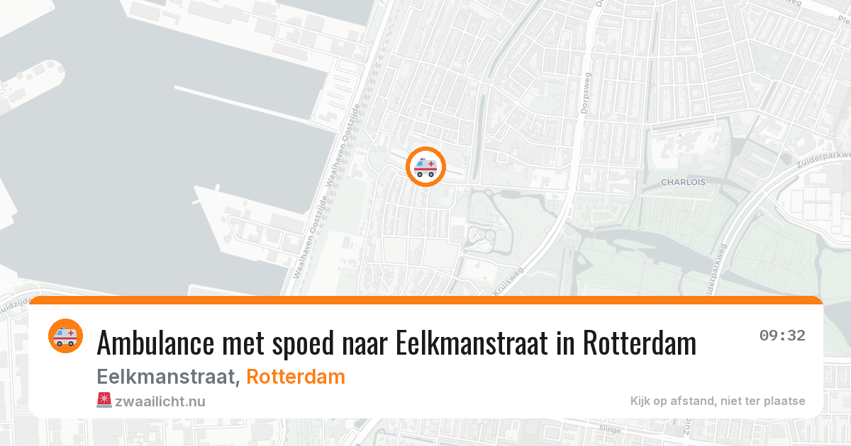 Ambulance met spoed naar Eelkmanstraat in Rotterdam — 23 jul 2026