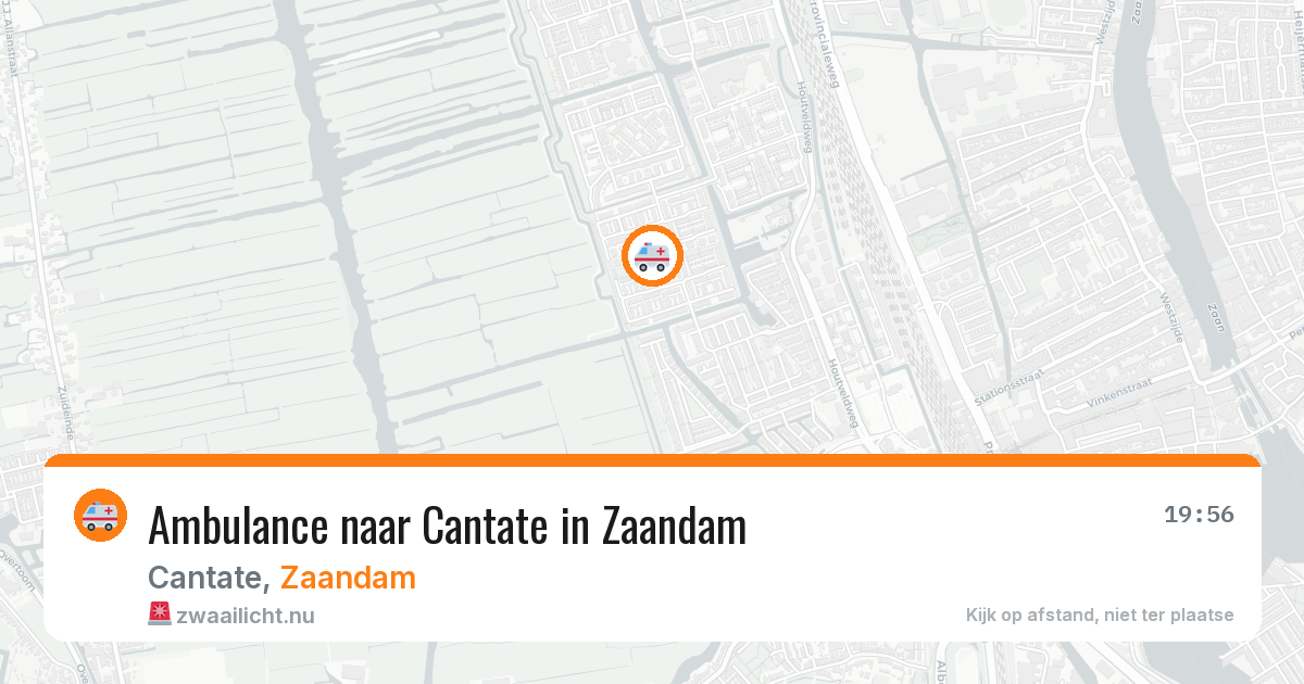 Ambulance naar Cantate in Zaandam — 12 jul 2026