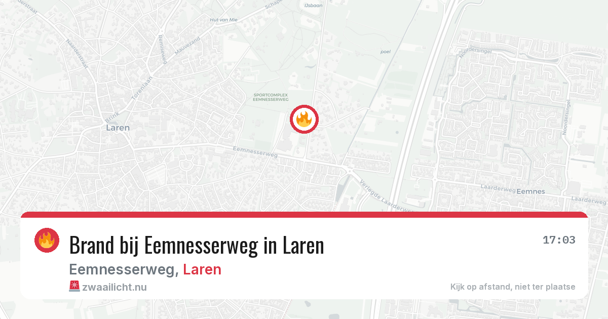 Brand bij Eemnesserweg in Laren — 8 jun 2026