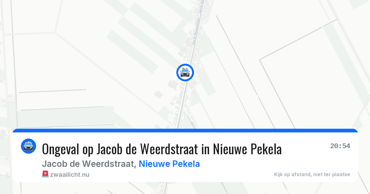 Ongeval op Jacob de Weerdstraat in Nieuwe Pekela — 24 jul 2026