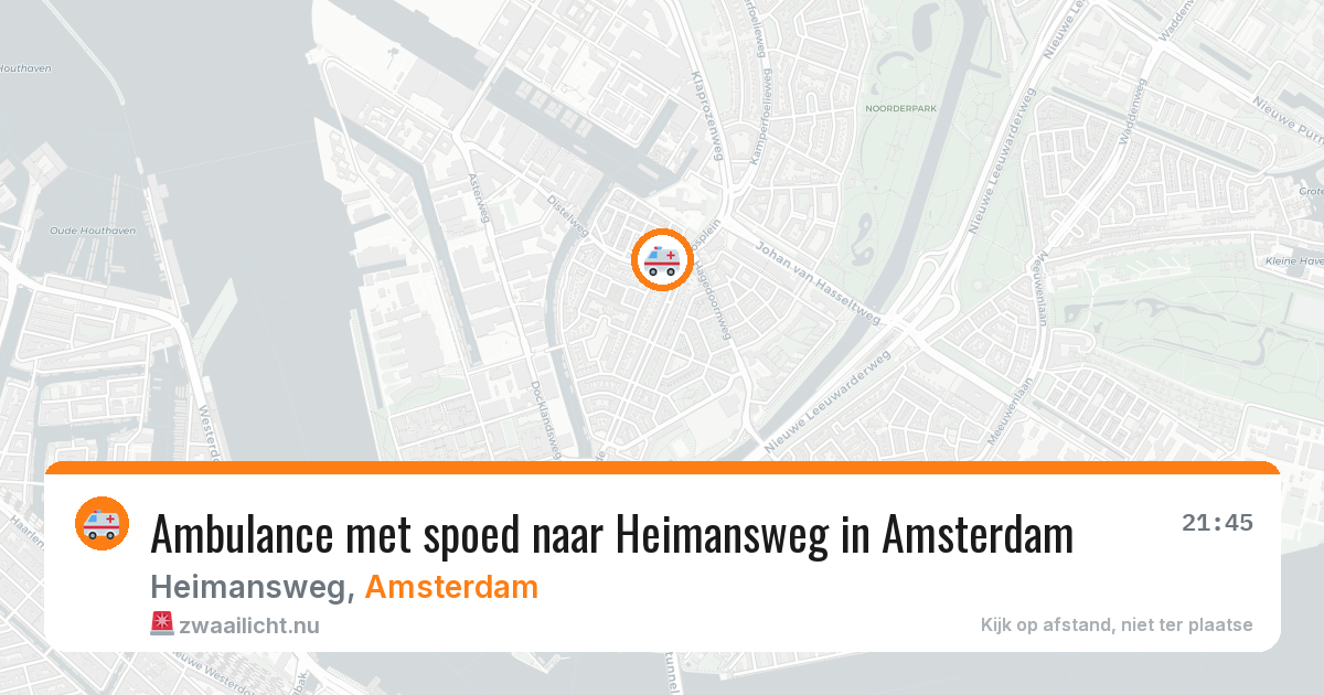Ambulance met spoed naar Heimansweg in Amsterdam — 24 mrt 2026