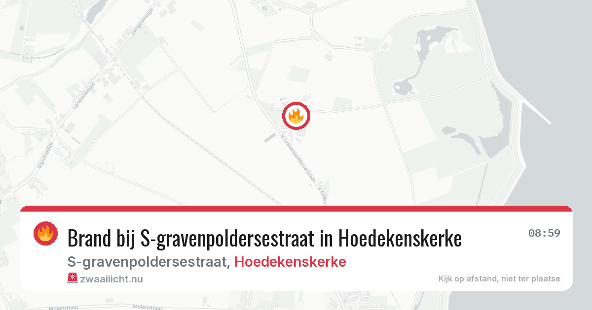 Brand bij S-gravenpoldersestraat in Hoedekenskerke — 10 feb 2026
