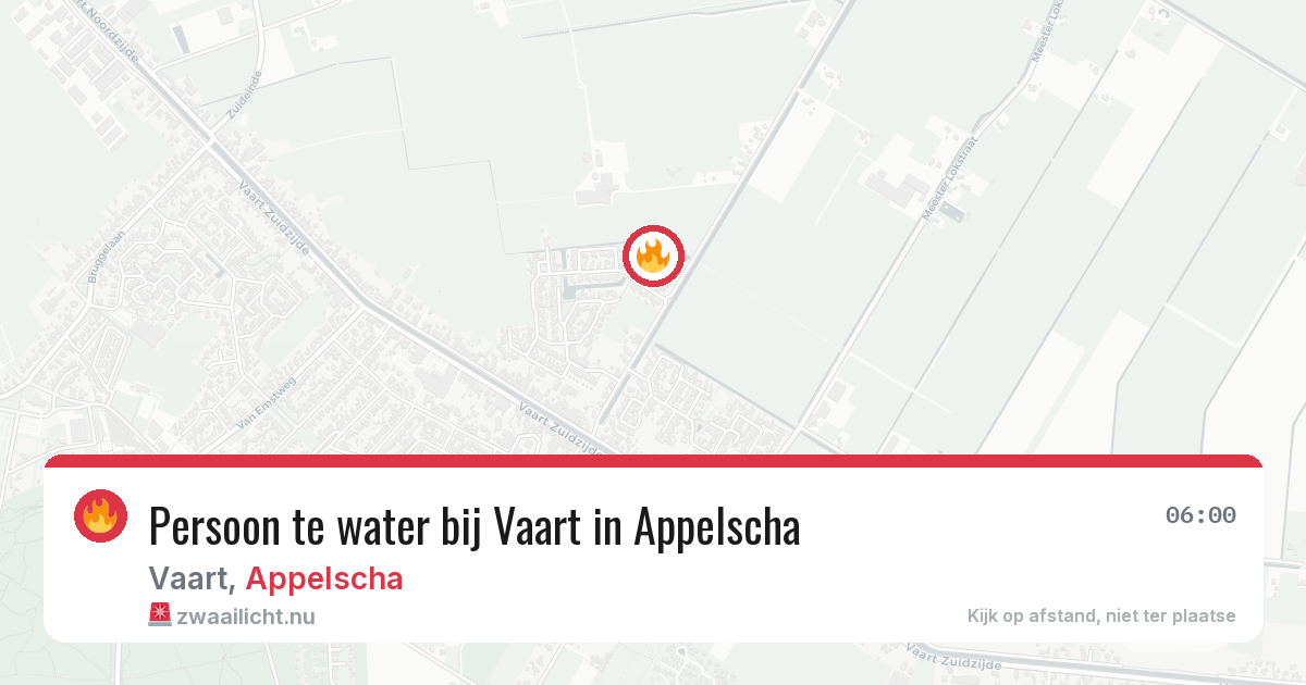 Persoon te water bij Vaart in Appelscha — 9 jul 2026