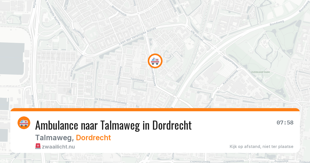 Ambulance naar Talmaweg in Dordrecht — 24 mrt 2026
