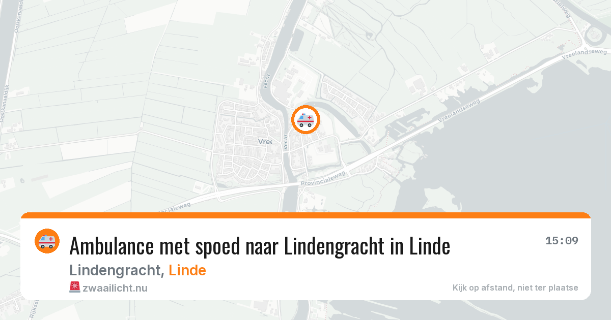 Ambulance met spoed naar Lindengracht in Linde — 24 mrt 2026