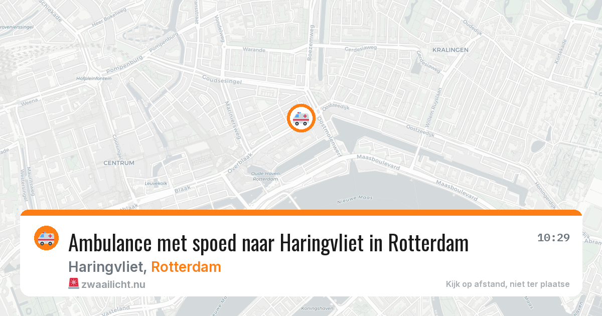 Ambulance met spoed naar Haringvliet in Rotterdam — 31 mei 2026
