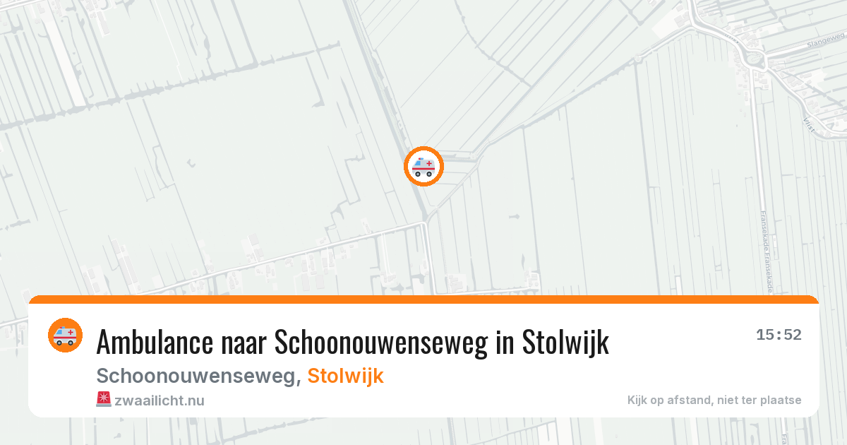 Ambulance naar Schoonouwenseweg in Stolwijk — 21 apr 2026