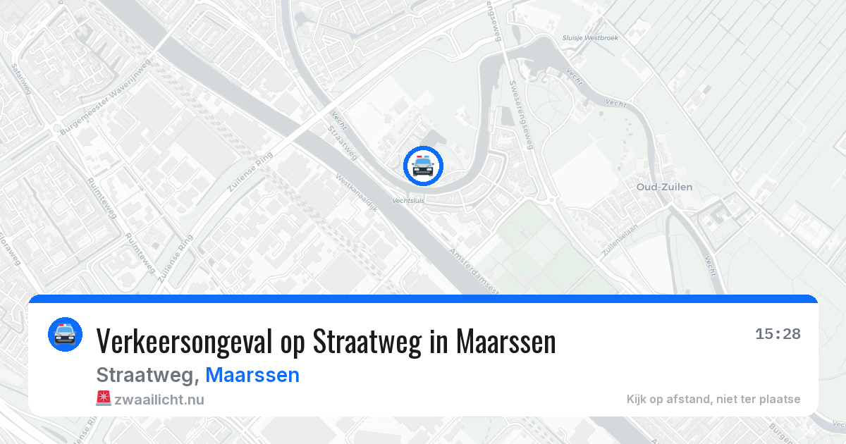 Verkeersongeval op Straatweg in Maarssen — 13 apr 2026