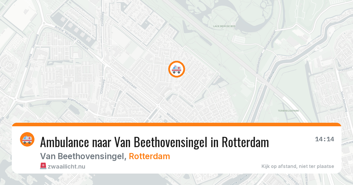 Ambulance naar Van Beethovensingel in Rotterdam — 20 jul 2026