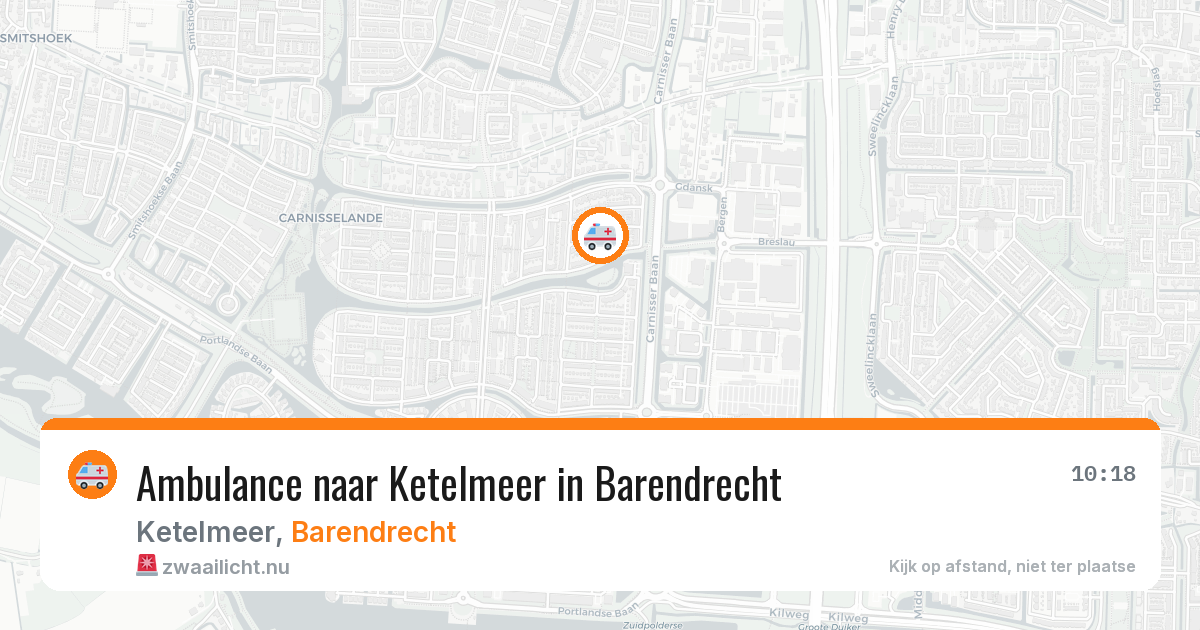Ambulance naar Ketelmeer in Barendrecht — 23 mei 2026