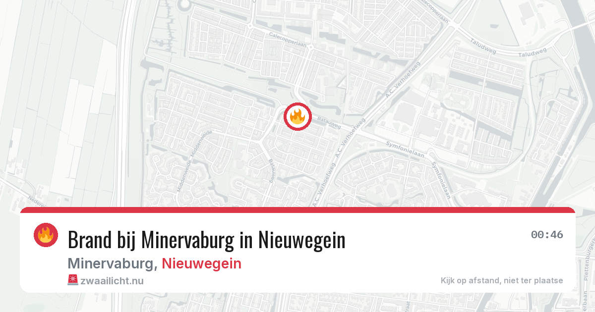 Brand bij Minervaburg in Nieuwegein — 27 apr 2026