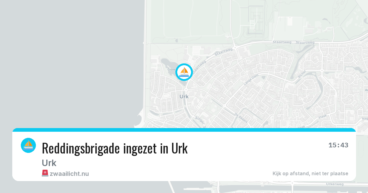 Reddingsbrigade ingezet in Urk — 19 jul 2026 | 🚨 Zwaailicht.nu