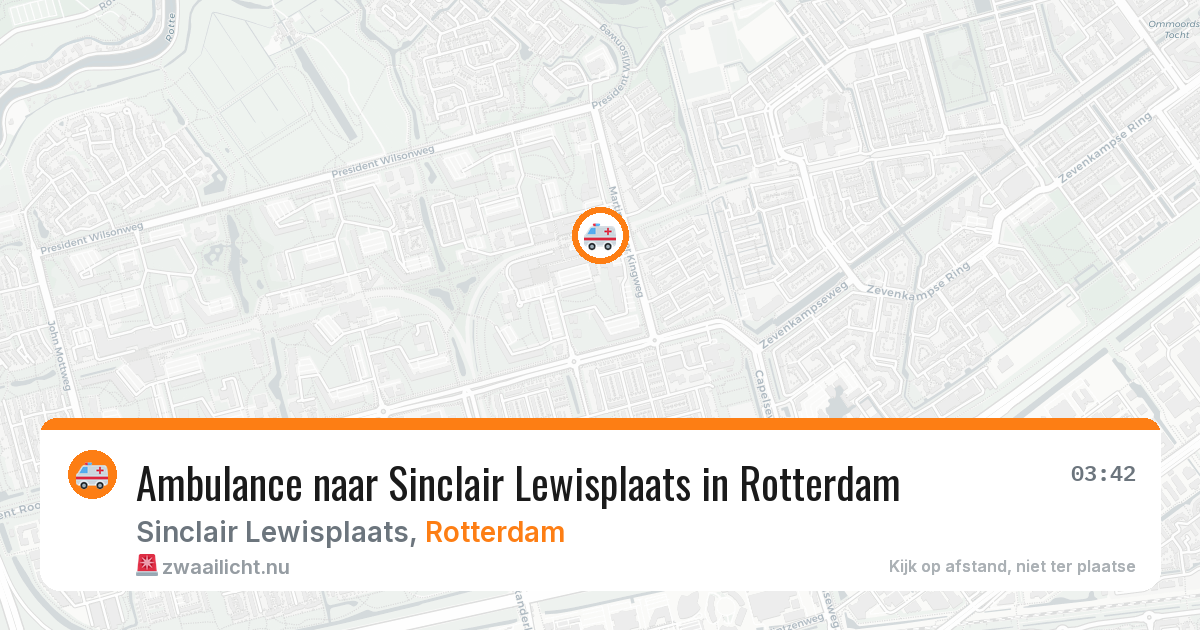 Ambulance naar Sinclair Lewisplaats in Rotterdam — 16 jul 2026
