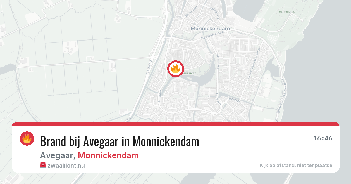 Brand bij Avegaar in Monnickendam — 31 mrt 2026