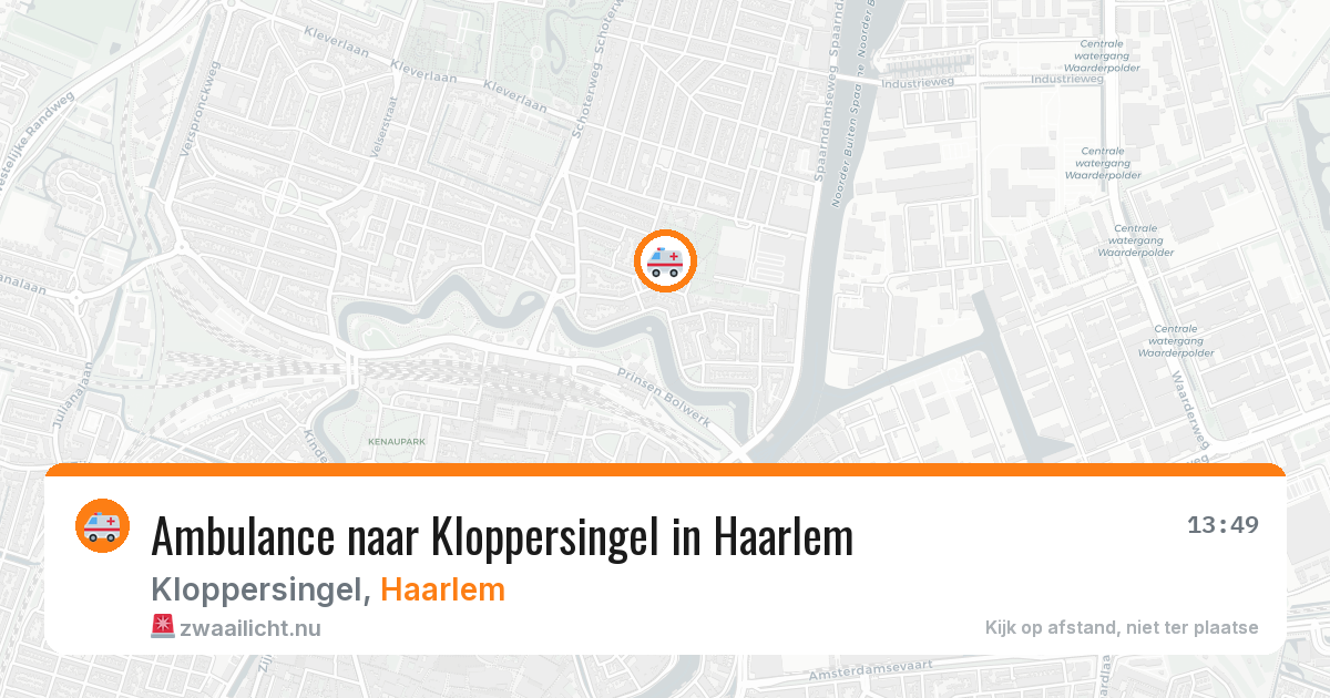 Ambulance naar Kloppersingel in Haarlem — 17 jul 2026
