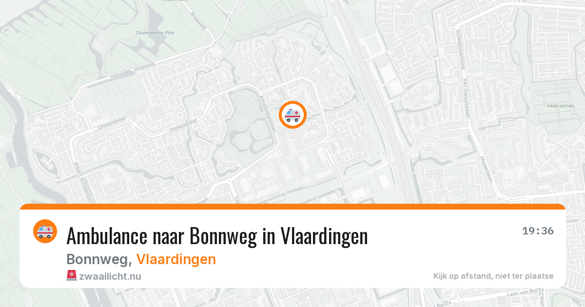Ambulance naar Bonnweg in Vlaardingen — 6 mei 2026