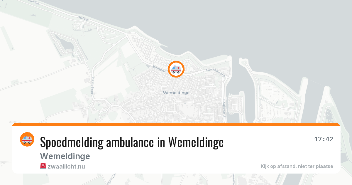 Spoedmelding ambulance in Wemeldinge — 24 mrt 2026