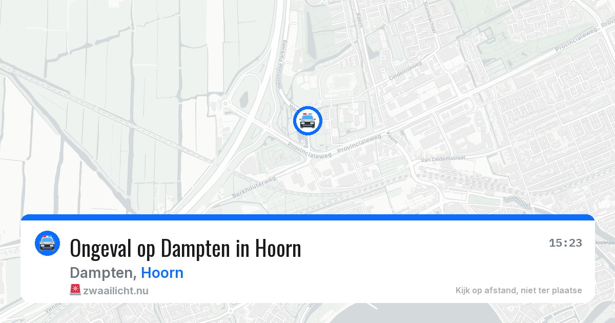 Ongeval op Dampten in Hoorn — 8 mei 2026