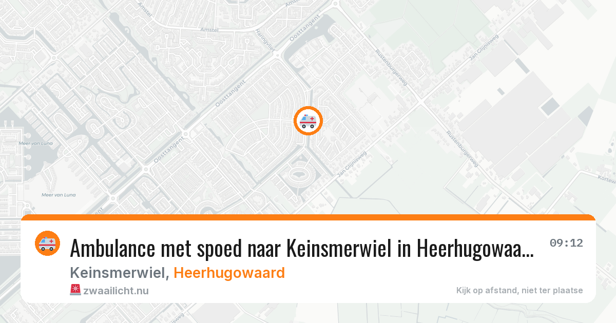 Ambulance met spoed naar Keinsmerwiel in Heerhugowaard — 28 mei 2026