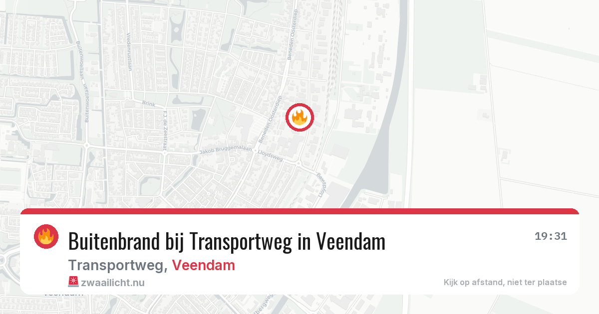 Buitenbrand bij Transportweg in Veendam — 11 jul 2026