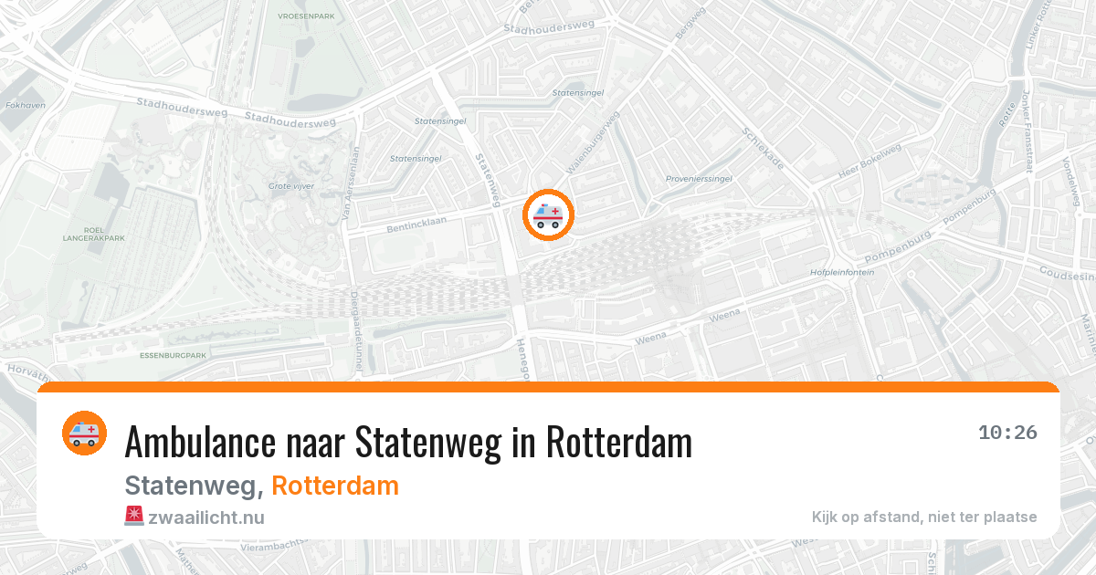 Ambulance naar Statenweg in Rotterdam — 11 feb 2026