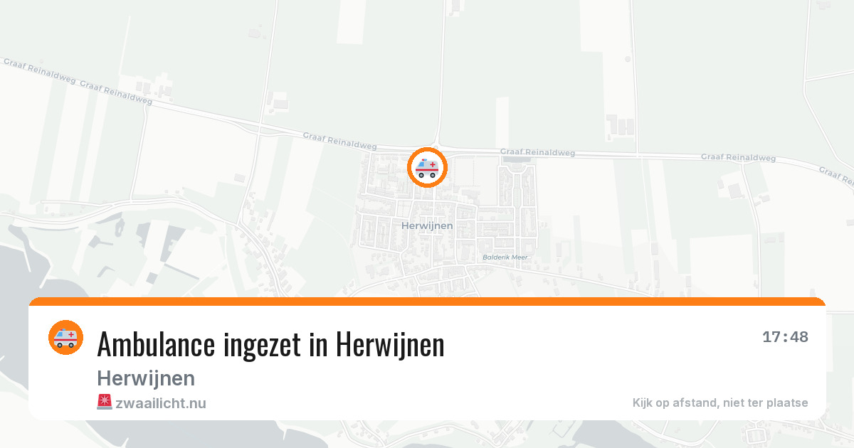 Ambulance ingezet in Herwijnen — 13 jun 2026