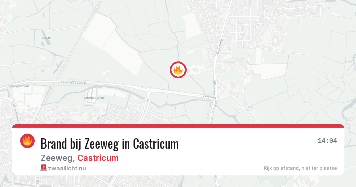 Brand bij Zeeweg in Castricum — 12 jul 2026