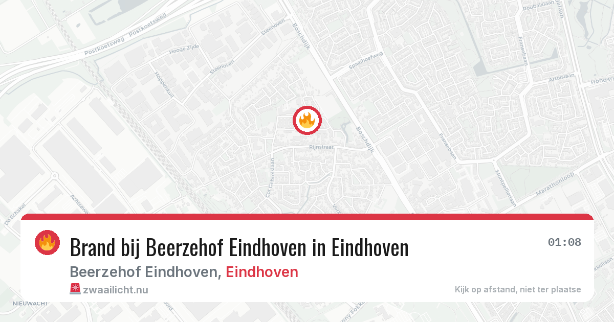 Brand bij Beerzehof Eindhoven in Eindhoven — 4 jun 2026