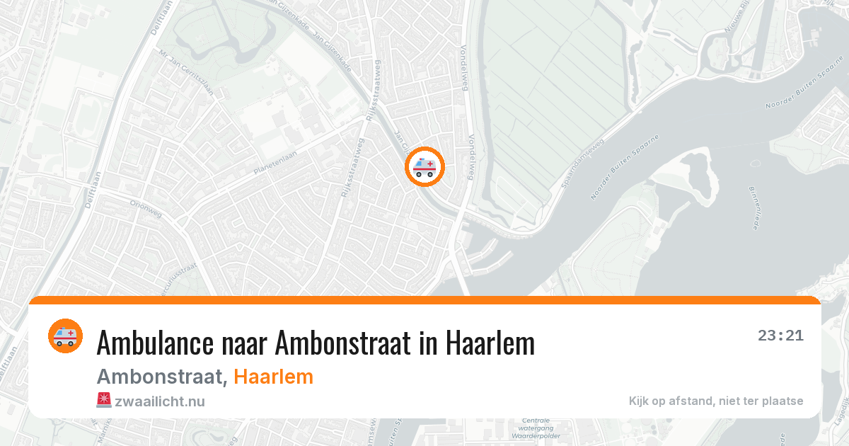 Ambulance naar Ambonstraat in Haarlem — 17 mei 2026
