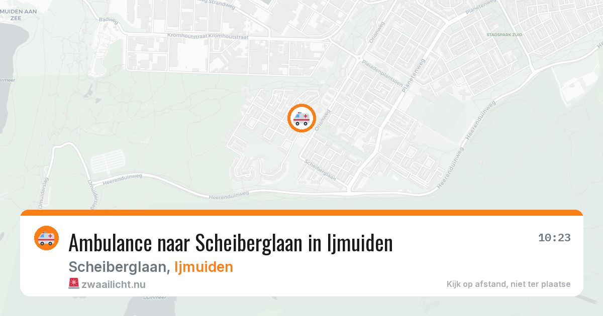 Ambulance naar Scheiberglaan in Ijmuiden — 24 jul 2026