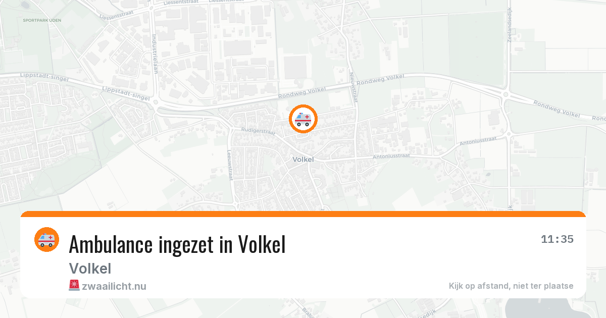 Ambulance ingezet in Volkel — 16 jul 2026