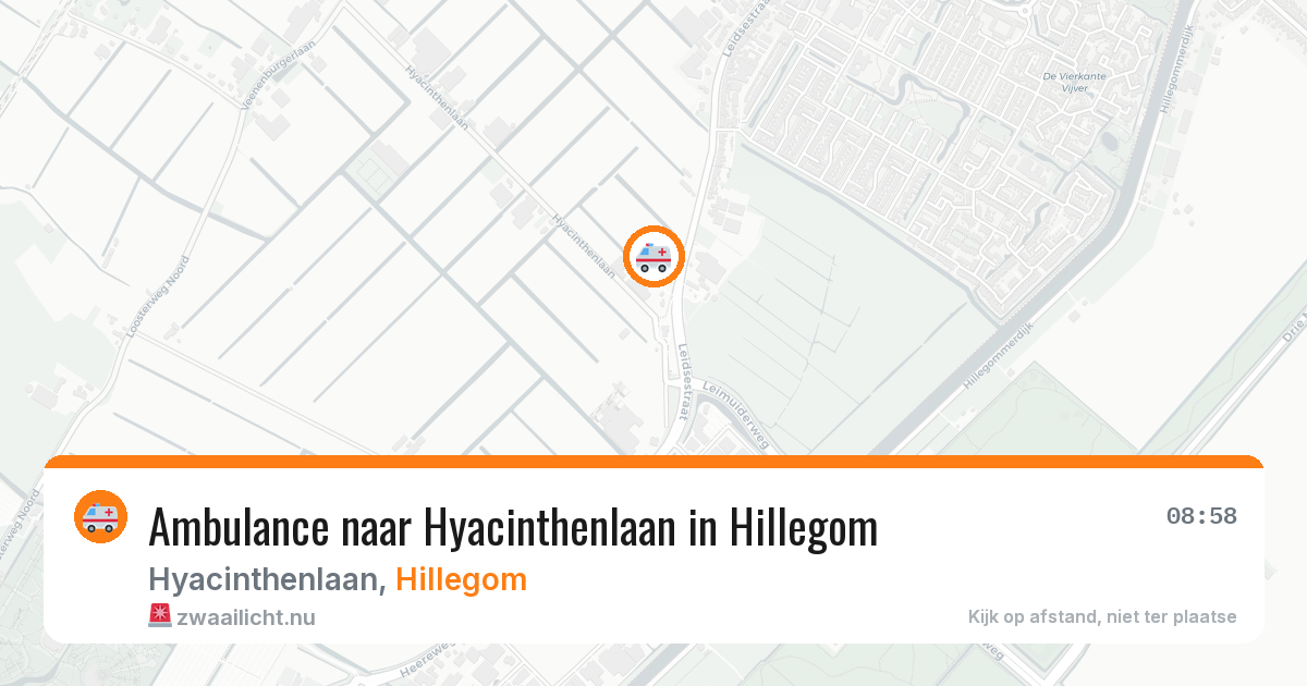 Ambulance naar Hyacinthenlaan in Hillegom — 7 apr 2026