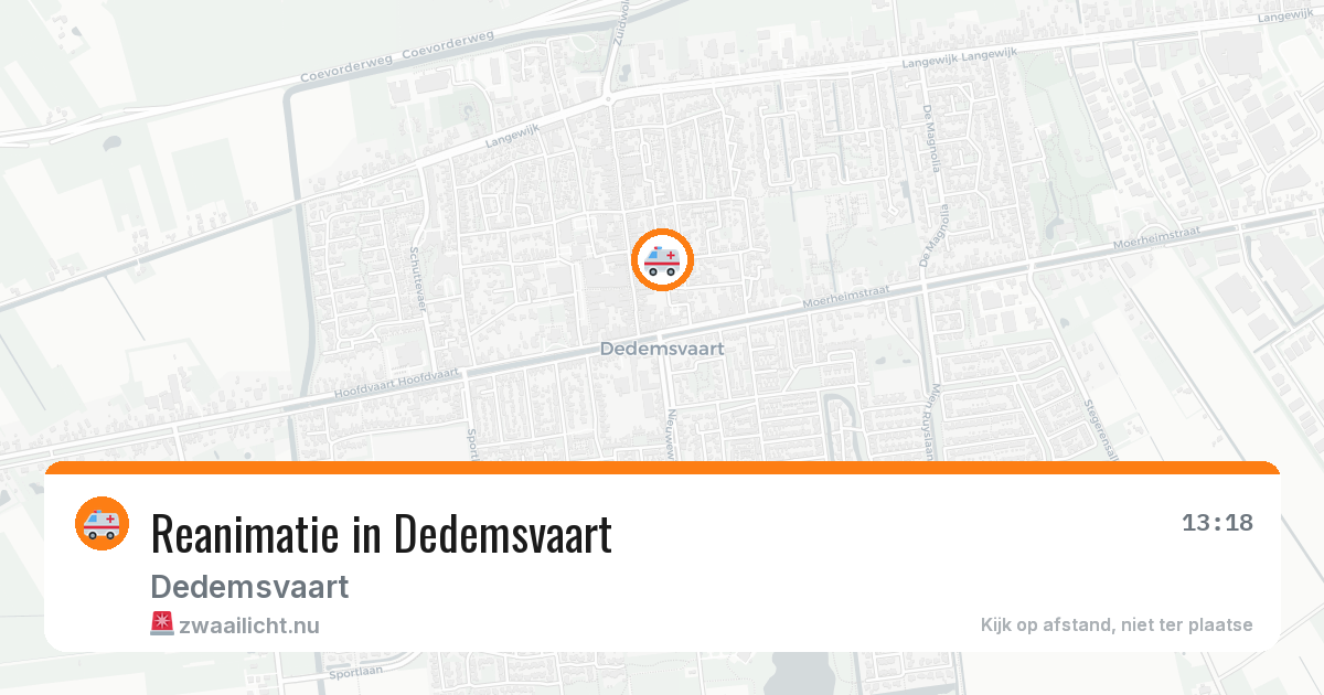 Reanimatie in Dedemsvaart — 17 mei 2026