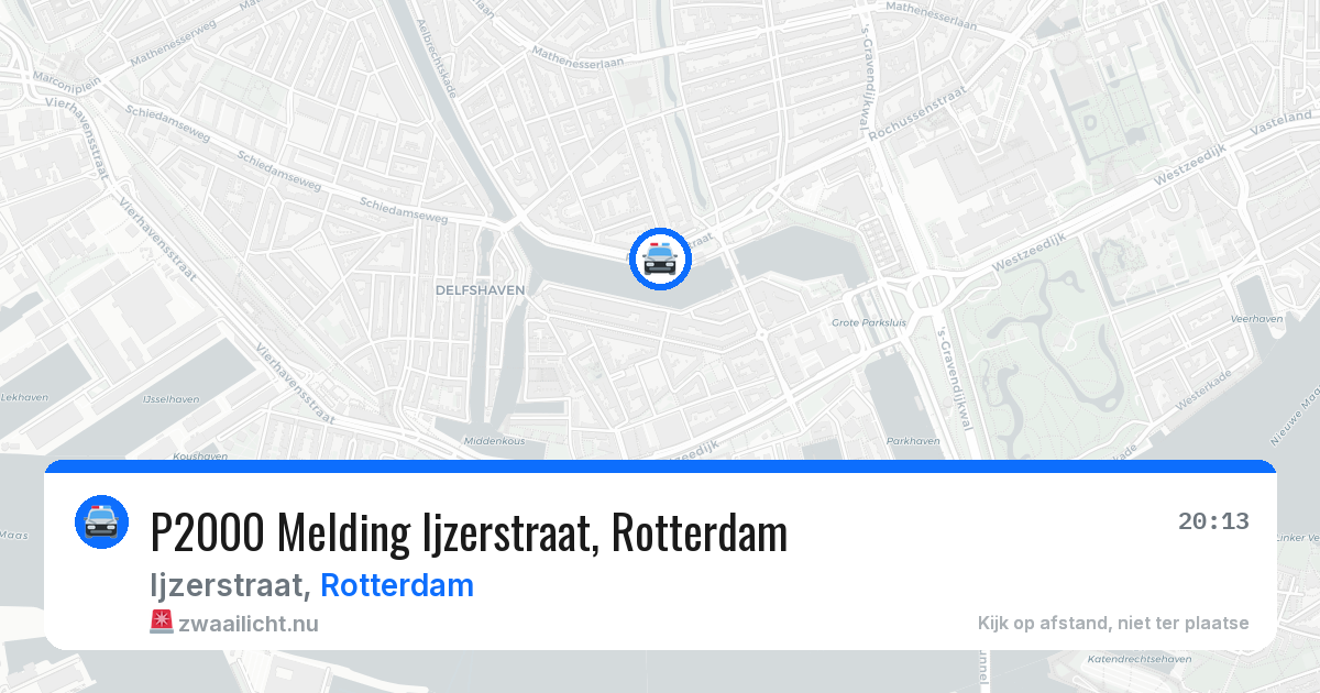 P2000 Melding Ijzerstraat, Rotterdam — 24 mei 2026