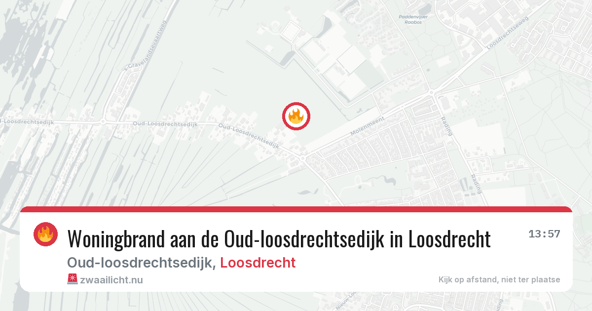 Woningbrand aan de Oud-loosdrechtsedijk in Loosdrecht — 20 jul 2026