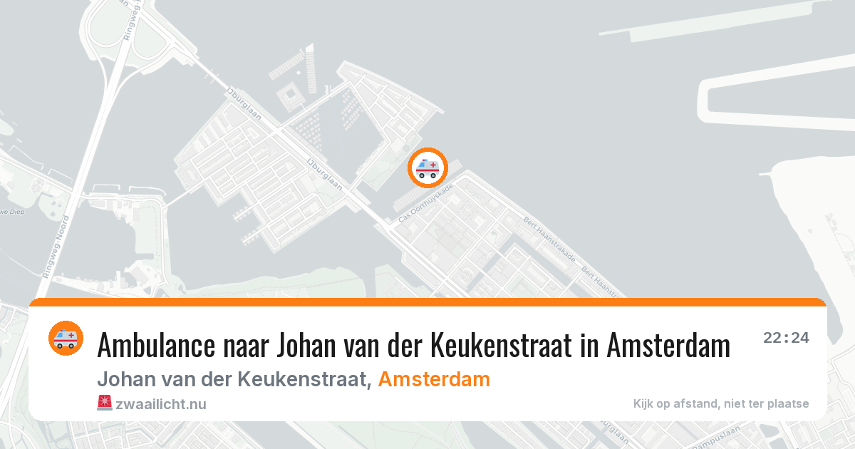 Ambulance naar Johan van der Keukenstraat in Amsterdam — 13 jul 2026