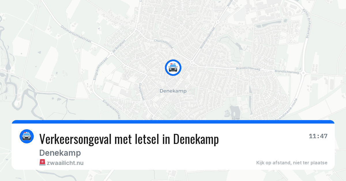 Verkeersongeval met letsel in Denekamp — 14 mei 2026