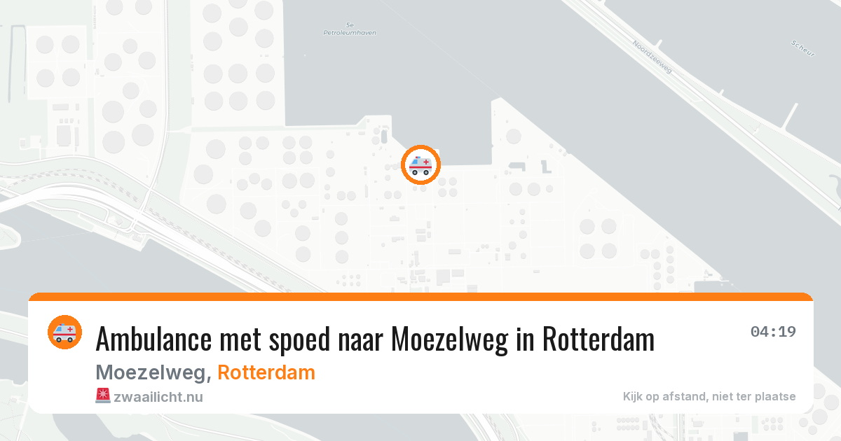 Ambulance met spoed naar Moezelweg in Rotterdam — 9 mrt 2026