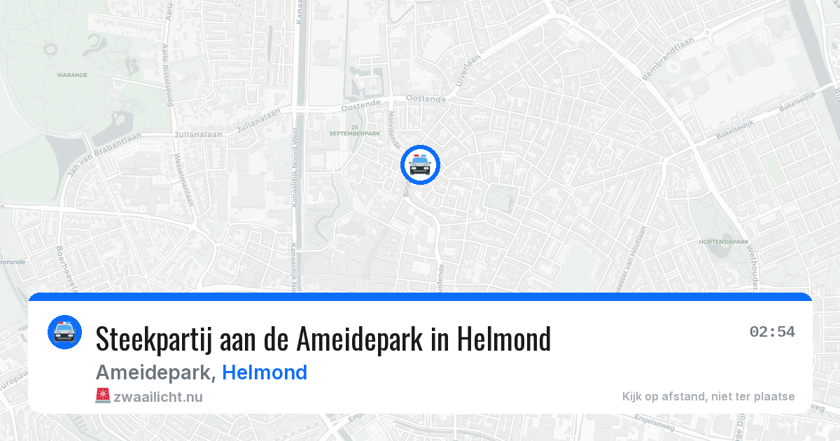 Steekpartij aan de Ameidepark in Helmond — 19 jul 2026