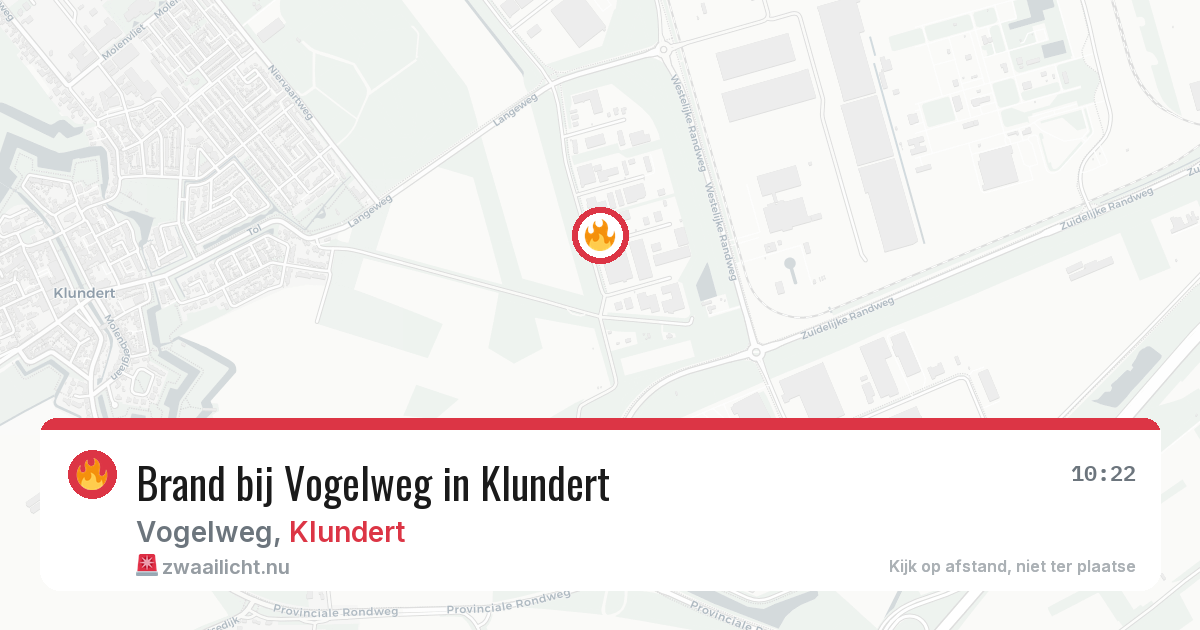 Brand bij Vogelweg in Klundert — 5 jun 2026
