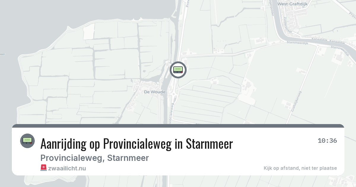 Aanrijding op Provincialeweg in Starnmeer — 23 feb 2026
