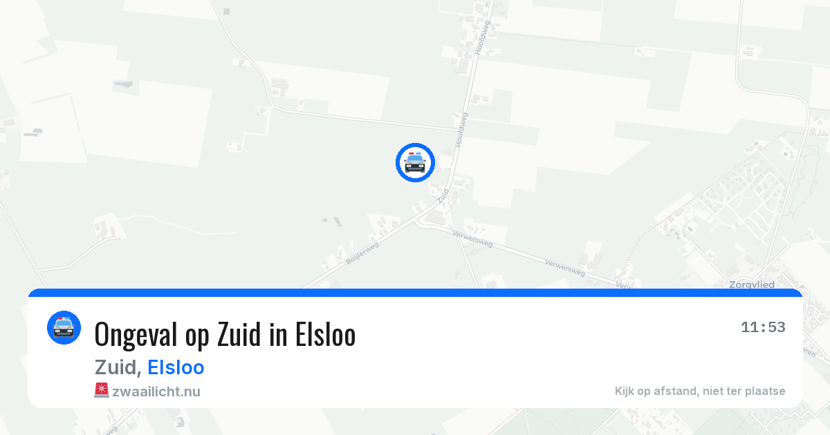 Ongeval op Zuid in Elsloo — 20 jul 2026
