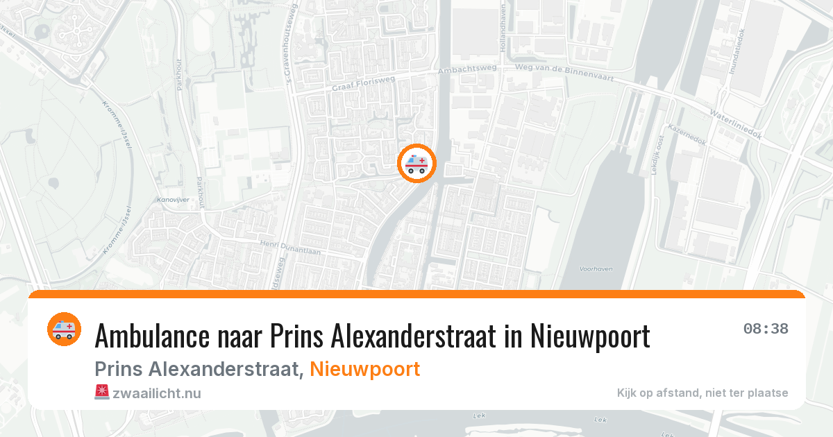 Ambulance naar Prins Alexanderstraat in Nieuwpoort — 5 jun 2026
