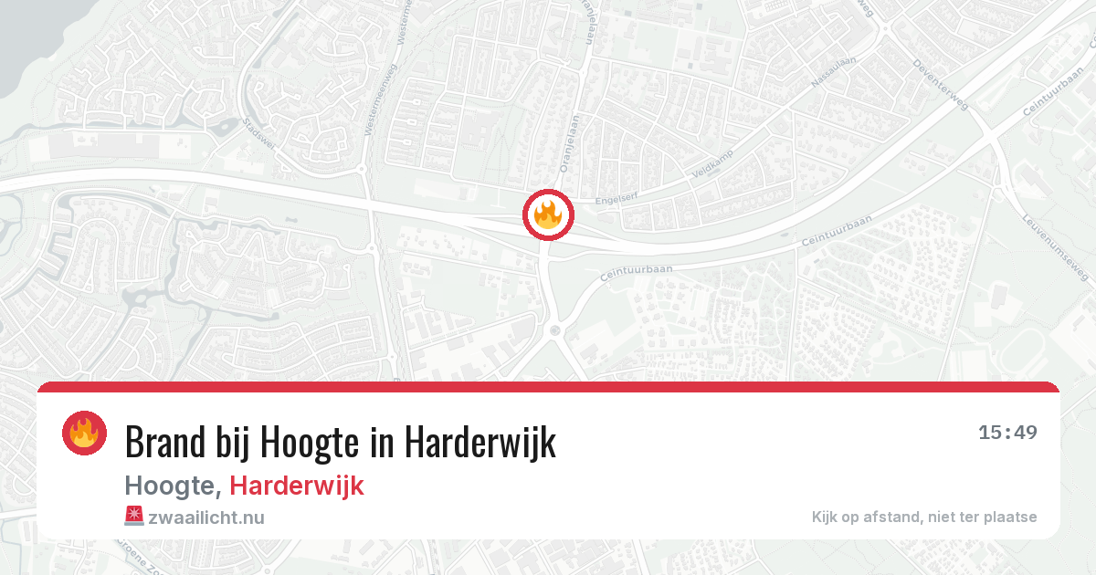 Brand bij Hoogte in Harderwijk — 12 mei 2026