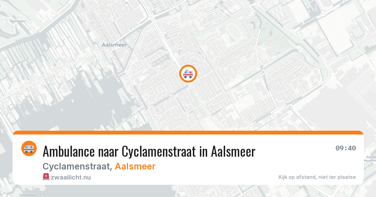 Ambulance naar Cyclamenstraat in Aalsmeer — 30 mei 2026